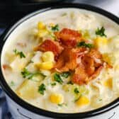 Chicken Corn Chowder in a bowl