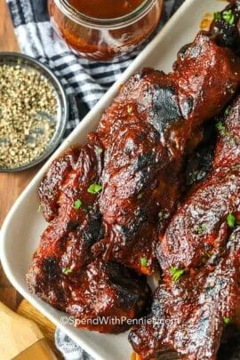 plated BBQ Country Style Ribs